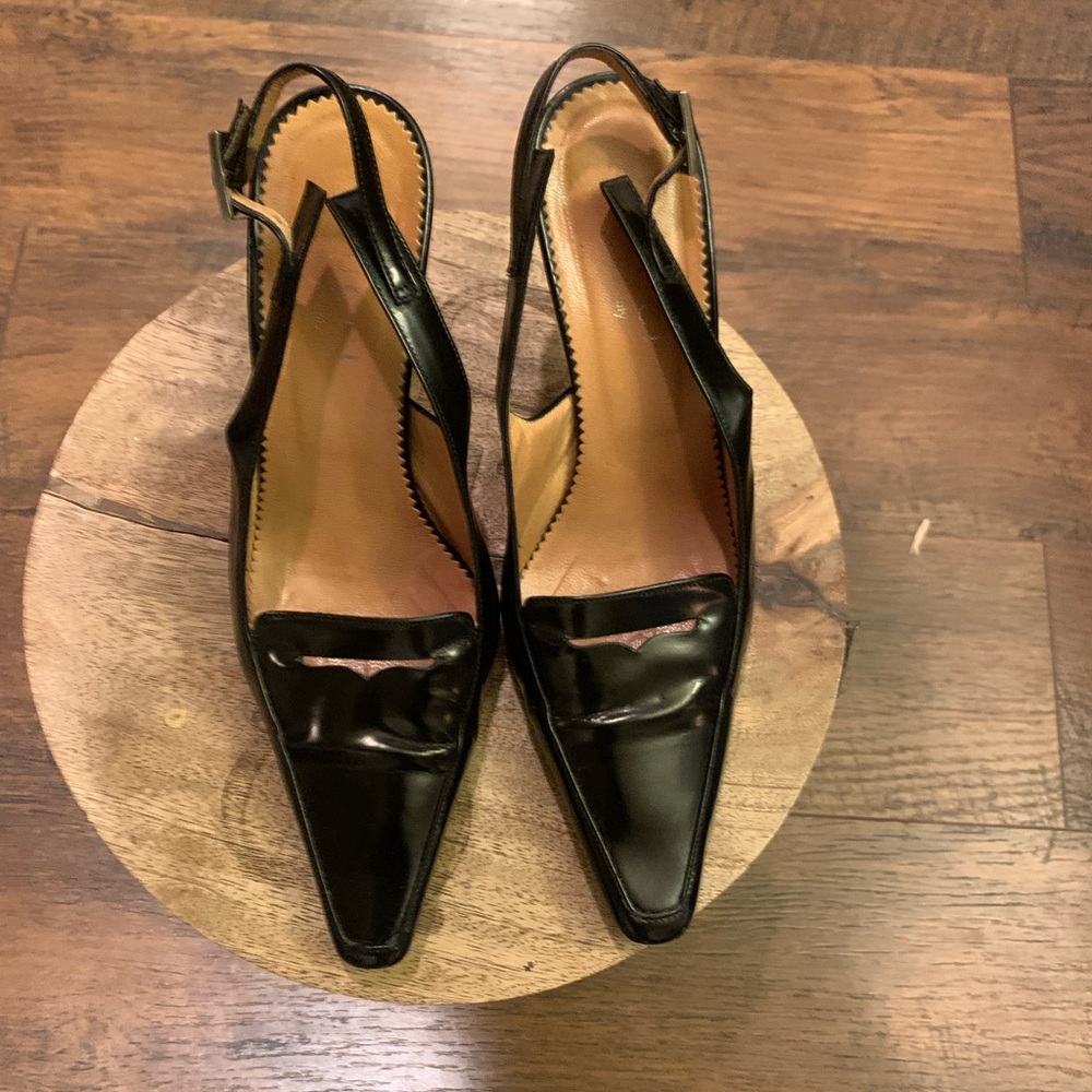Gucci Black Slingback Heels